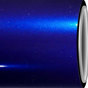 RCWRAP Candy Glitter Blue Vinyl Wrap, 1ft X 5ft Glossy Glittery Finish Blue Car Wrap Film Roll - Air Release Self Adhesive Vehicle Interior/Exterior Sticker - Automotive Vinyl Wraps