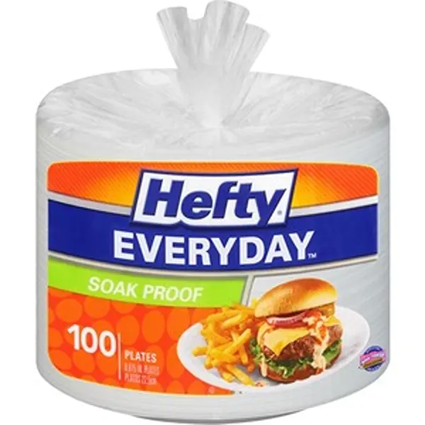 Hefty RFPD28100 9 in. Everyday Foam Plate - Pack of 100