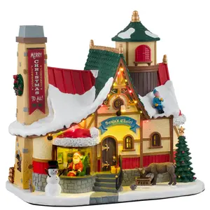LEMAX Santa's Chalet, with 4.5V Adaptor #15742