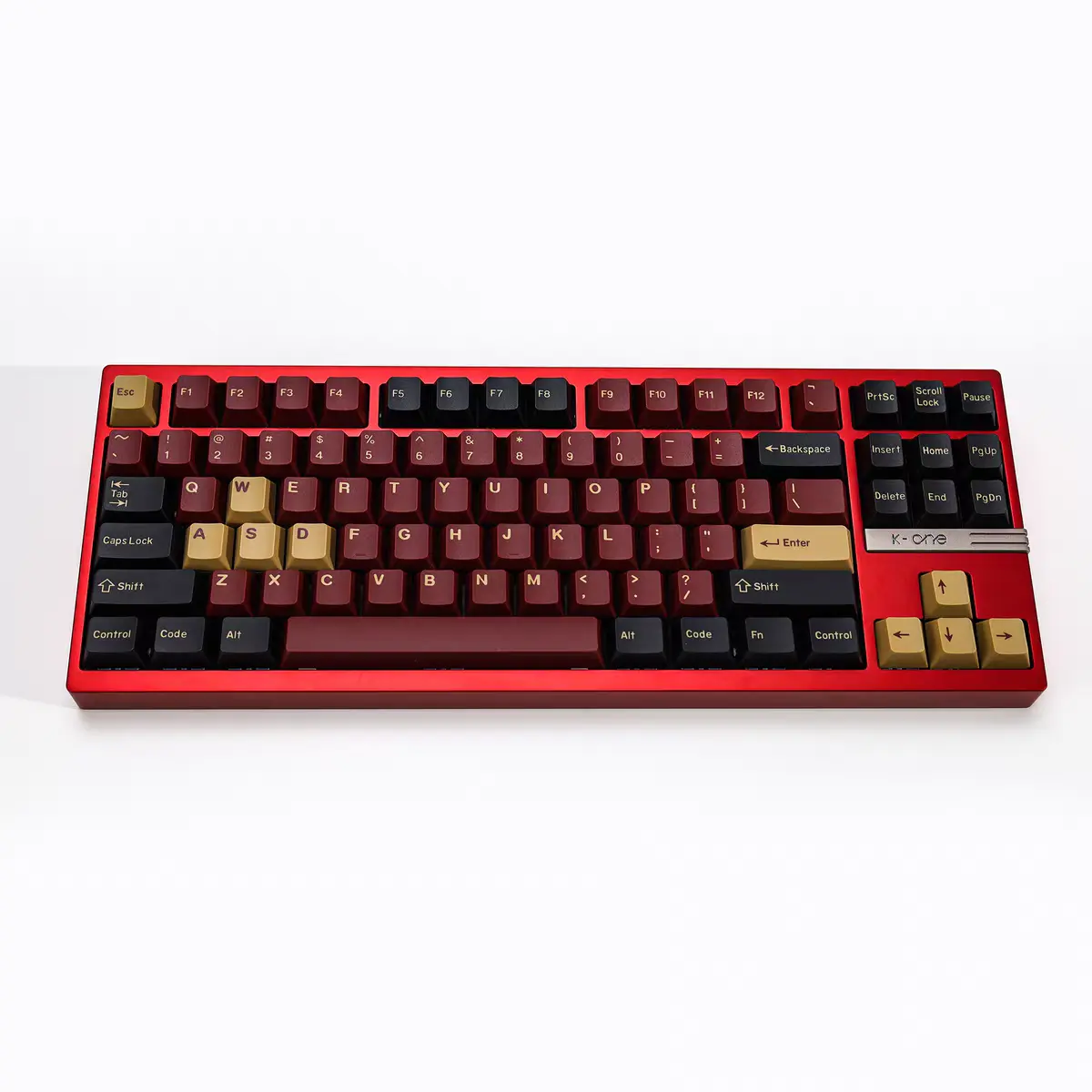 Red Samurai Cherry Profile PBT Dye-Sublimation Keycaps Set, Custom Key Caps For MX Switch Mechanical Keyboard 60% 65% 75% TKL Alice Layout