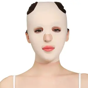 Women's Full Face Mask, Facial Bandage Care, Reusable Facial Care Tool, Lift Face Mask, Thin Lightweight Facial Massage Strap, Model Xinghao C9013