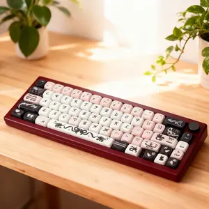 Cat Keycap Moa Height Cute Mechanical Magnetic Axis Keyboard DIY Magnetic Axis Adapter Keycaps, Adorable Gaming Accessories Computer Keyboard