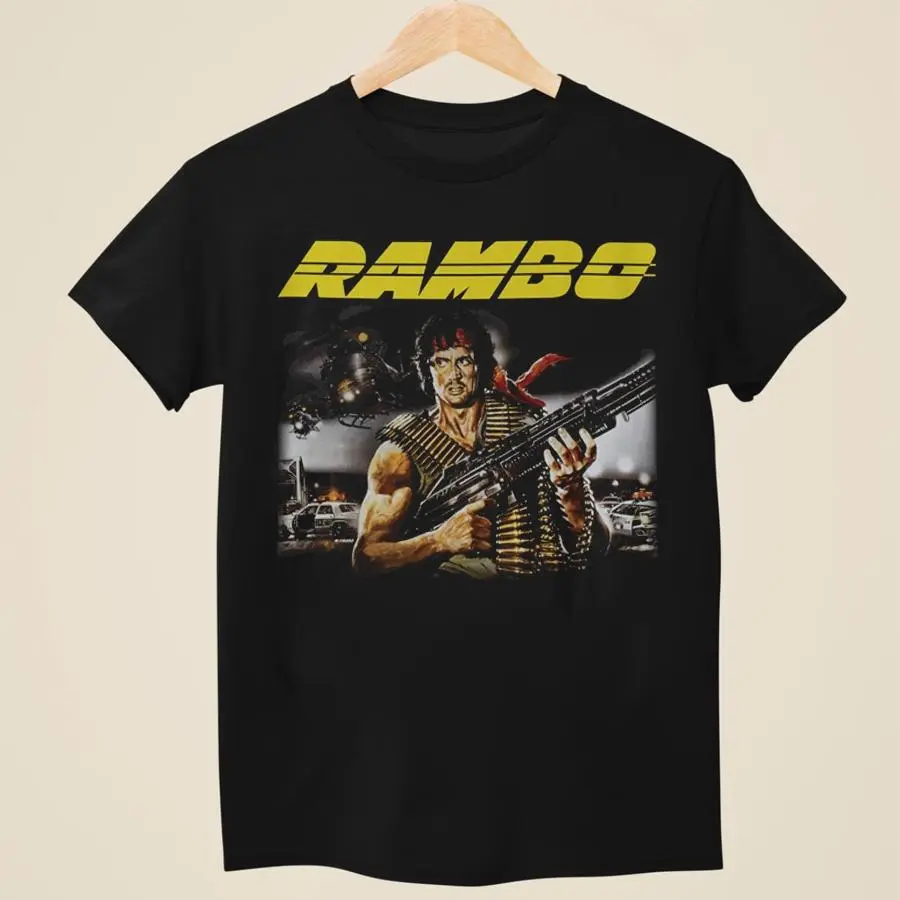 Rambo Action Movie Graphic Tee Streetwear Fan Tee – Sizes S-5XL Available HGA03809