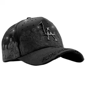 Rude Awakenings "The Last Supper" Cap – Limited Edition Streetwear Snapback Black premium adjustable hat, unisex