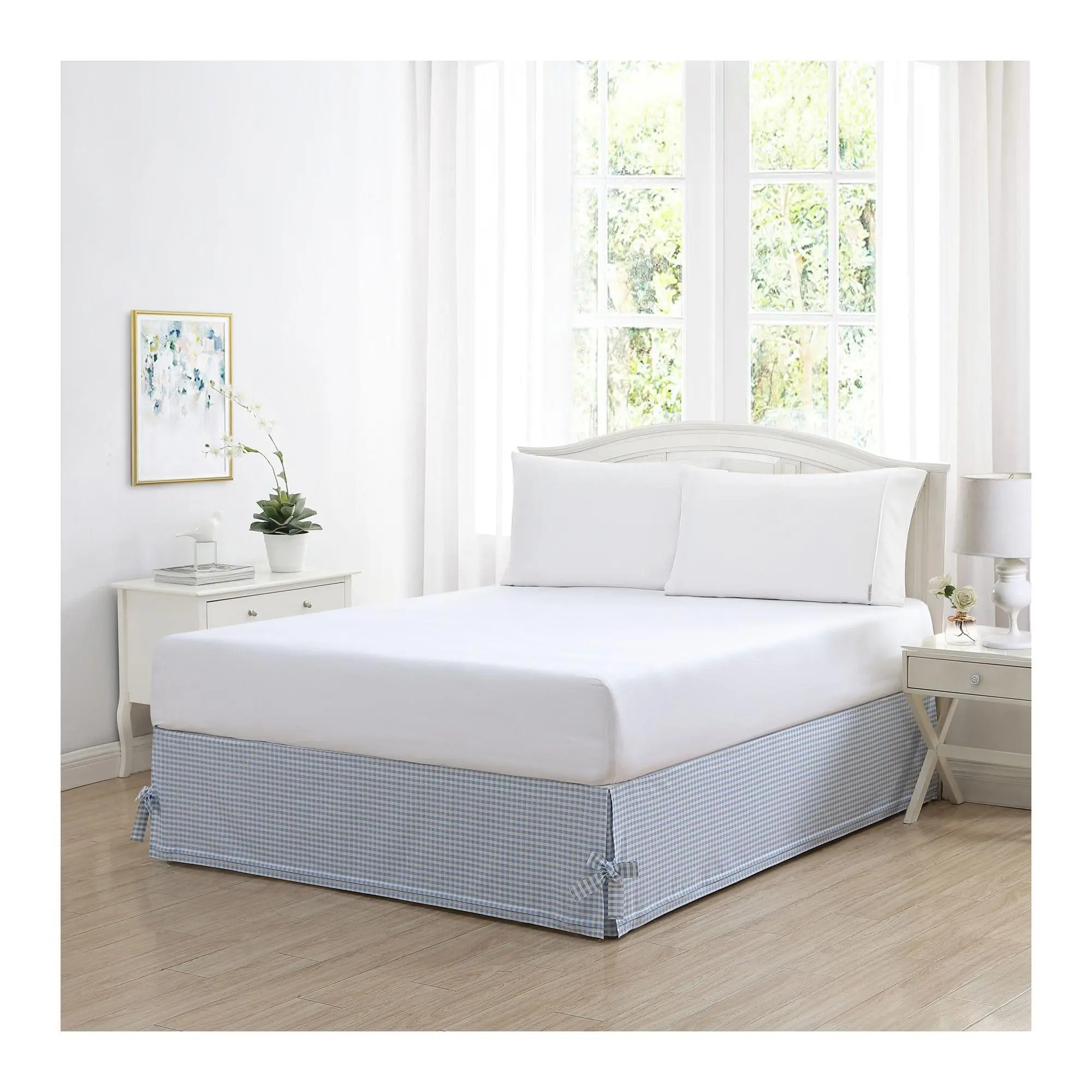 Laura Ashley Hedy Blue Queen Bedskirt