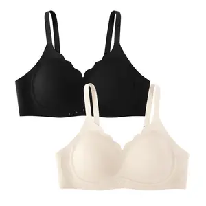 HSIA Tiya Elle Jelly Wireless Comfort Buttery Soft Wire Free Seamless No Underwire Full Coverage Supportive T-shirt Bra Everyday Bra