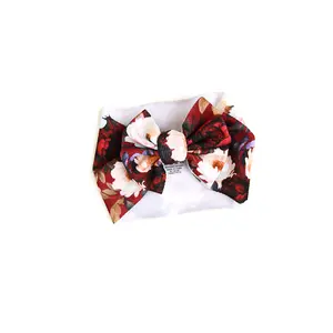 Maya HEADWRAP - Soft Bullet Fabric Bow for Babies 6 Months & Up - Pre-Tied & Stretchy - Perfect Baby Accessory