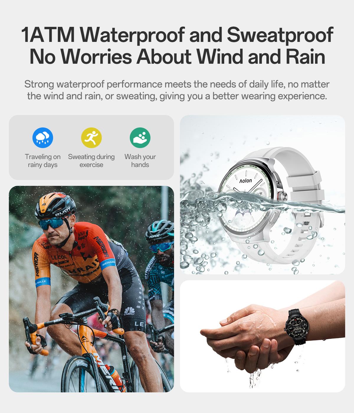 Aolon Prime3 Smart Watch Wearable – Featuring a 1.43" AMOLED Touchscreen, Stainless Steel Design, Bluetooth Calling, 100+ Sports Modes, Health Tracking, Waterproof Build, and iOS & Android Compatibility#fathers day gift#outdoor fun