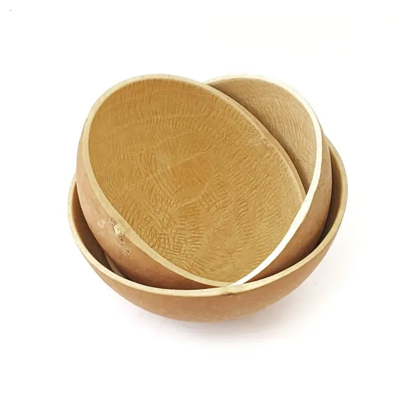 Handmade African Calabash Bowls – Set of 3