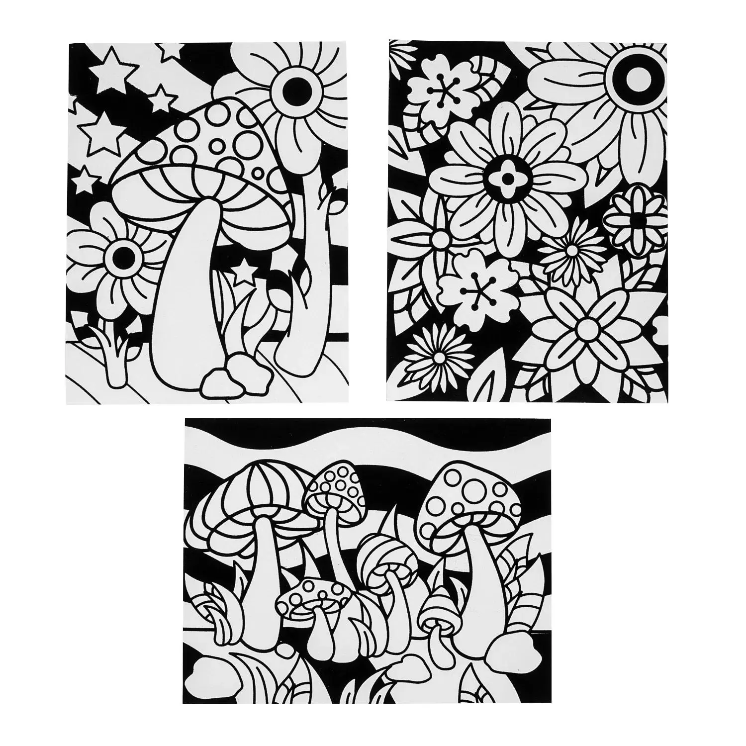 Color Your Own Fuzzy Magical Environment Posters - 12 Pc. Color Your Own Fuzzy Magical Environment Posters - 12 Pc.