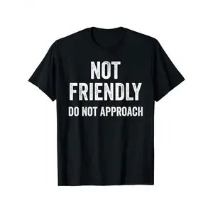 Fun "Keep Away from Danger Zone Icon Gift" T-shirt, unisex - short-sleeved casual shirt with warning sign print, black - machine washable summer T-shirt, perfect for parties, gifts, and casual wear.