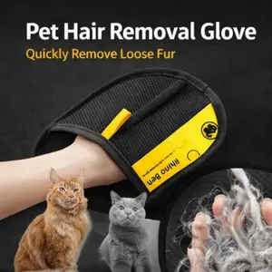 Pet Grooming Glove, Universal Cat Dog Fur Remover, Massage Comb Pet Care Tool, Effective De-Shedding Accessory