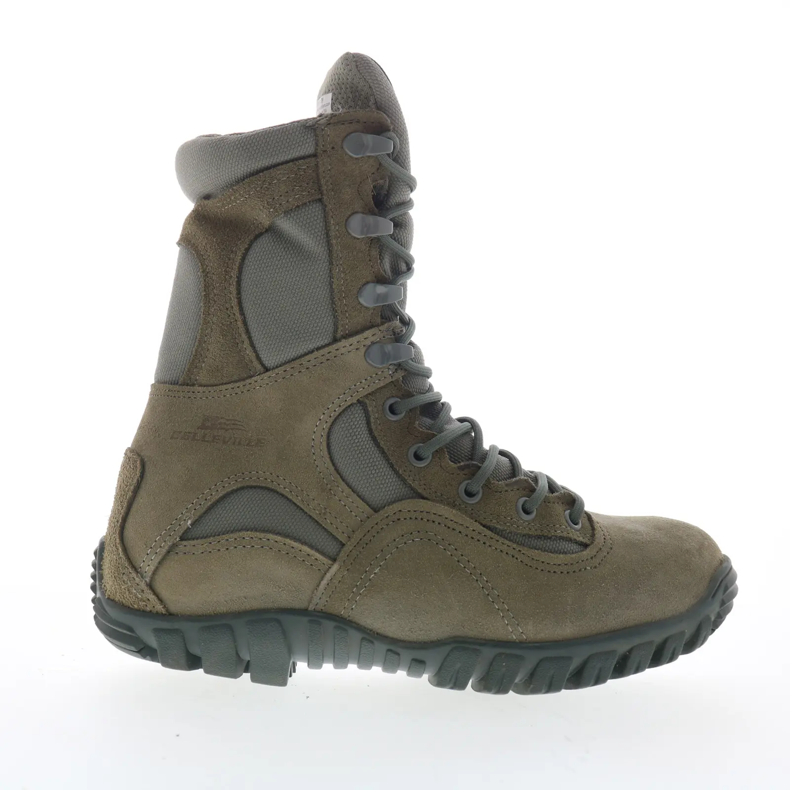 Belleville Sabre Made In USA 693 Mens Gray Suede Lace Up Tactical Boots