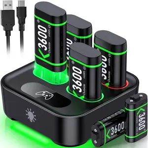 ESYWEN 6x3600mWh Rechargeable Charger for Xbox One Controller Battery Pack with  Xbox One Battery Charger Station for Xbox Series X|S, Xbox One S/One X/Elite Controllers