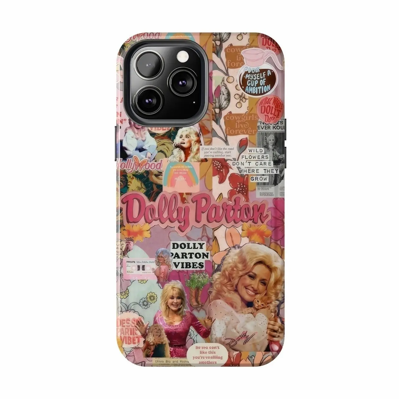 Dolly Parton Vintage princess Collage Phone Case , iPhone 17 16 15 14 13 12 11 X 8 7 Pro Max/Pro/Mini, SAMSUNG GALAXY 21 S22 S23 S24 25 ULTRA PLUS Shockproof Anti-Drop Protective Cases A