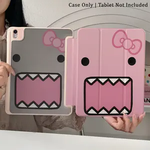 [iPad Cute Cartoon Case] Cute Cartoon Smart Case for iPad Air 6/5/4 & iPad 10 (10.9 Inch) - Durable Protective Cover with Pink Bow & Heart Patterns, Compatible with iPad Pro 2024/Air M3/A16 2025, Smooth Texture Finish for Work, Travel, Home Relaxation