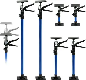 Maeklon 6 Pack Cabinet Jack Support Pole, 12.2" to 115" Third Hand Tools, Supports Up to 154Lbs, Adjustable Support Pole for Construction Rods, Cabinet Jacks, Cargo Bars