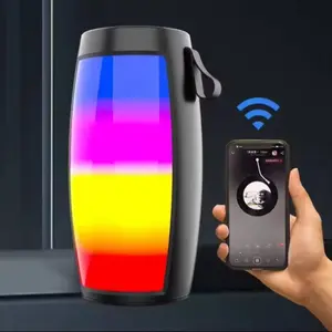 Wireless Bluetooth-compatible Speaker, Portable Small Audio Outdoor Subwoofer, Wireless Gaming Speaker, RGB LED Lights, Party Sound System, Weatherproof Loudspeaker System, Waterproof Speaker, Portable Waterproof Speakers