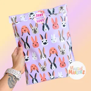 Cottontail Cuties (Purple) Poly Mailer