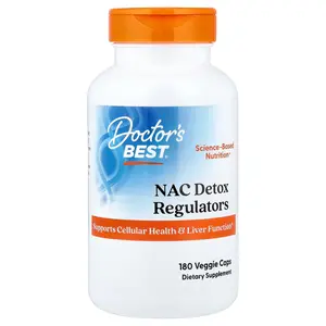 Doctor's Best NAC Detox Regulators, 180 Veggie Caps