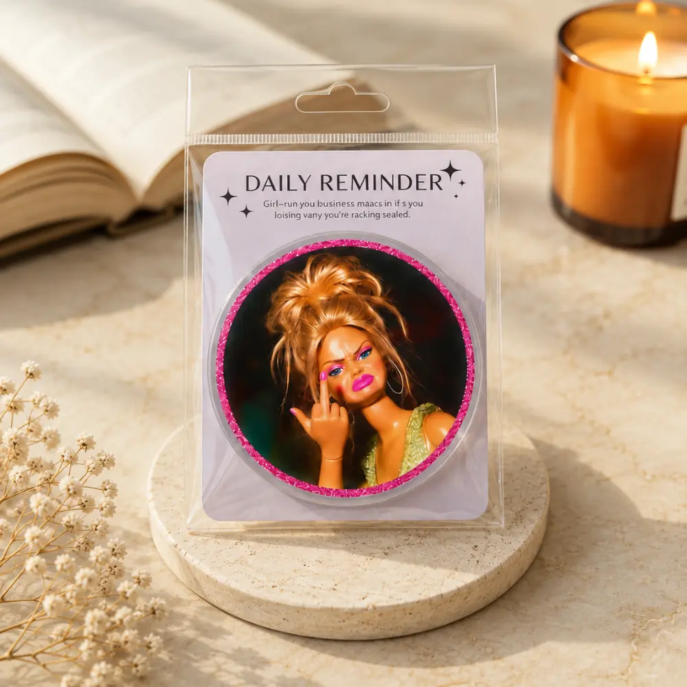 Middle Finger Blonde Doll Phone Grip Funny Meme Phone Stand Retro Accessory