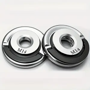 M14 Portable Angle Grinder Quick Lock Flange Nut, Fast Practical Clamp, Self-Locking Pressure Board, Threaded Locking Nut for Replacement, Angle Grinding Tools