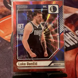 Luka Doncic 2024-2025 Panini Donruss Limited Edition Trading Card (90/99) Chrome Blasters Top-Loading Protector