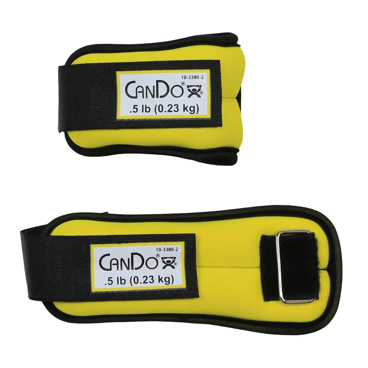 212 MAIN 1lb Weight Straps Set - Yellow, Hook-and-Loop Closure, Slip-Proof Design, Soft Pad for Weight Training