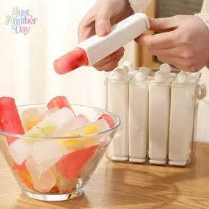 Food Grade Silicone Ice Cube Mold, Long Stick Ice Tray with Storage Box, Easy Release Ice Maker for Whiskey, Cocktails, Water Bottles, Ice Pop & Popsicle Making, Home Use