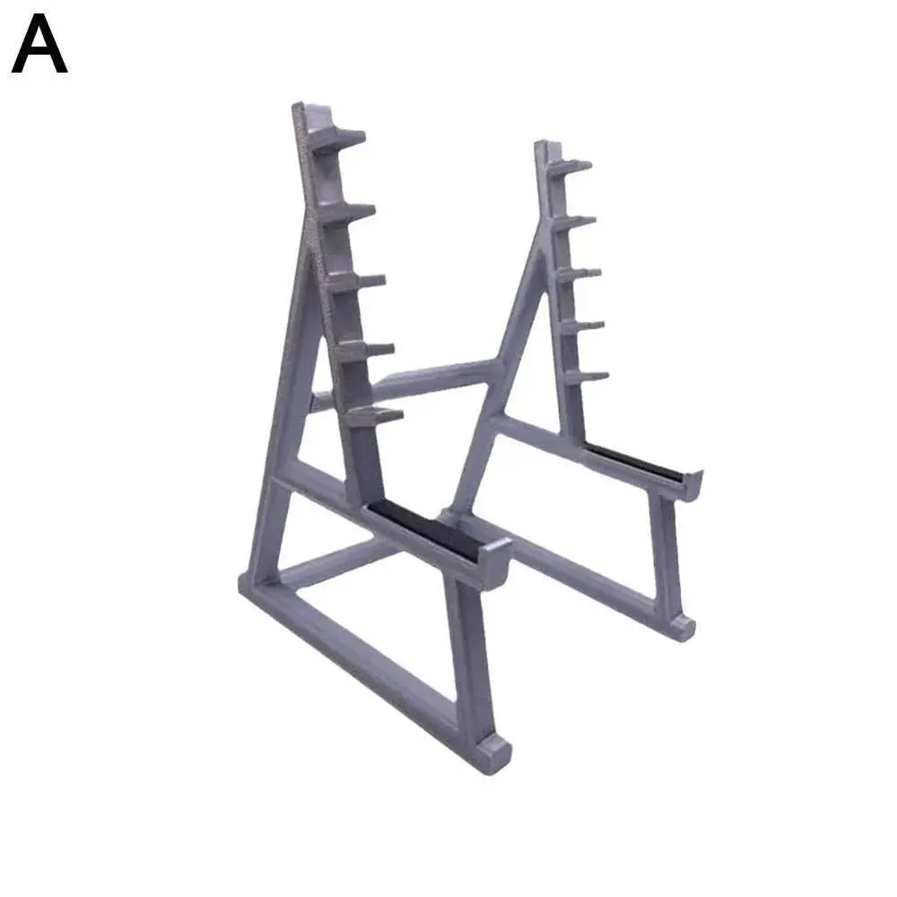 Mini Barbell Squat Rack Pen Holder – Metal Gym Desk Organizer