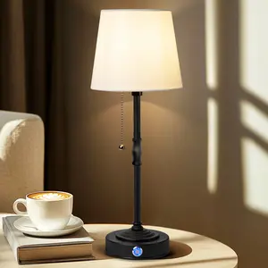 Indoor/Outdoor Cordless Table Lamp IP65 Waterproof 4500mAh 3 Color Dimmable Touch Bedside Desk Lamps LED Night Light for Shower Bathroom Patio Camping Restaurant Bedroom Home Halloween Christmas Falldecor Lighting Rechargeable