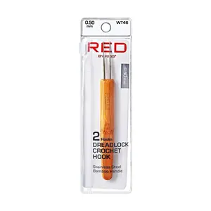 Red Dreadlock Crochet Hook Double .50mm