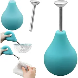 Removable Silicone Ball Nozzle Sprinkler Needle Felting Tools for Wet Felting Supplies Kit (Green)