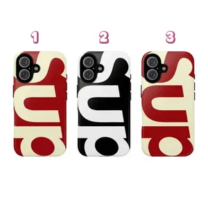 SUP Phone Case – Hip-Hop Minimalist Phone Cover - Streetwear Style Shockproof Glossy Case for iPhone 7-17 (Plus, Pro, Pro Max) & Samsung 21-24 (Plus, Ultra)