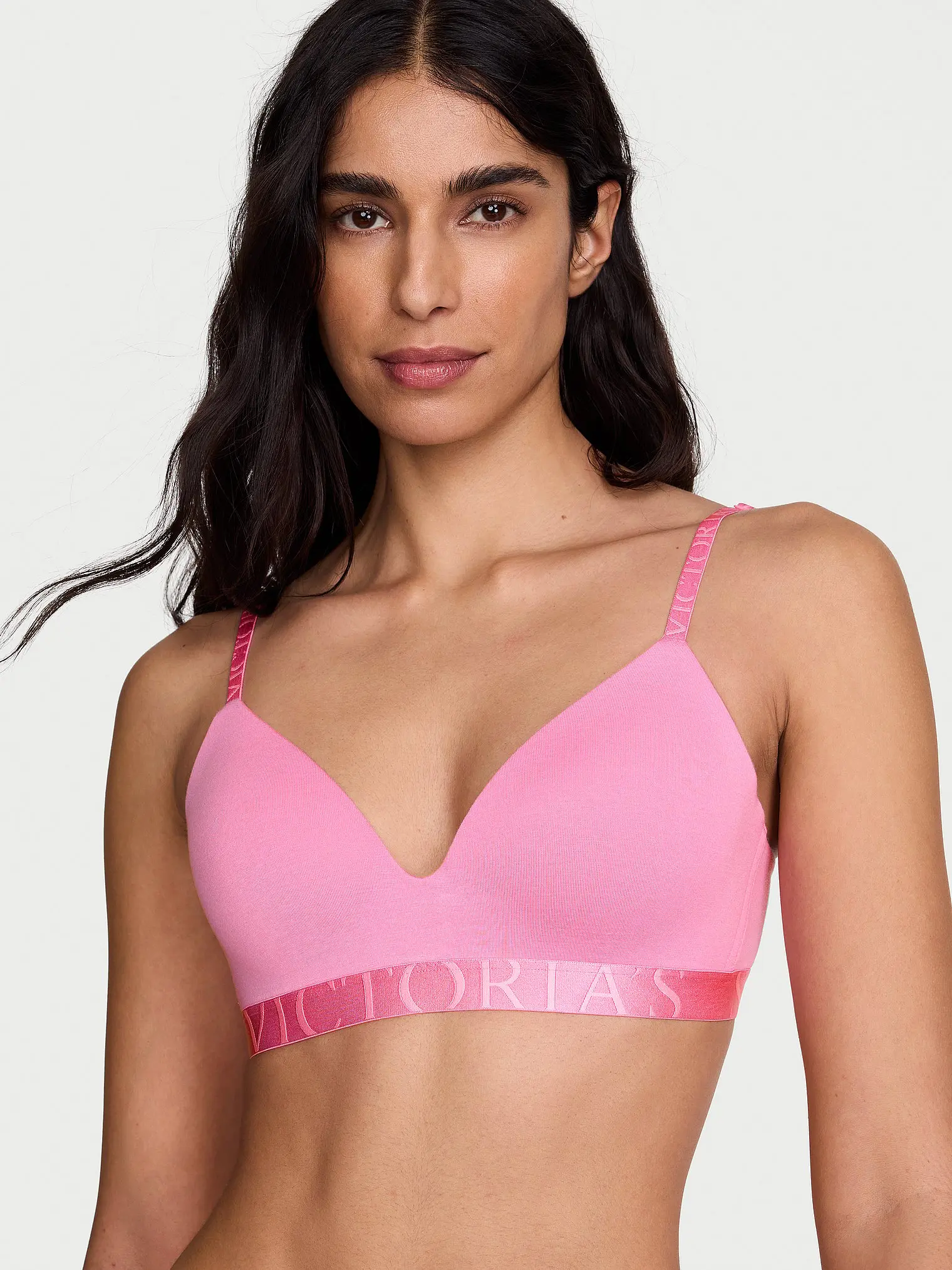 Victoria's Secret Cotton Exploded Logo Lightly Lined Wireless Bra Victoria's Secret Cotton Exploded Logo Lightly Lined Wireless Bra