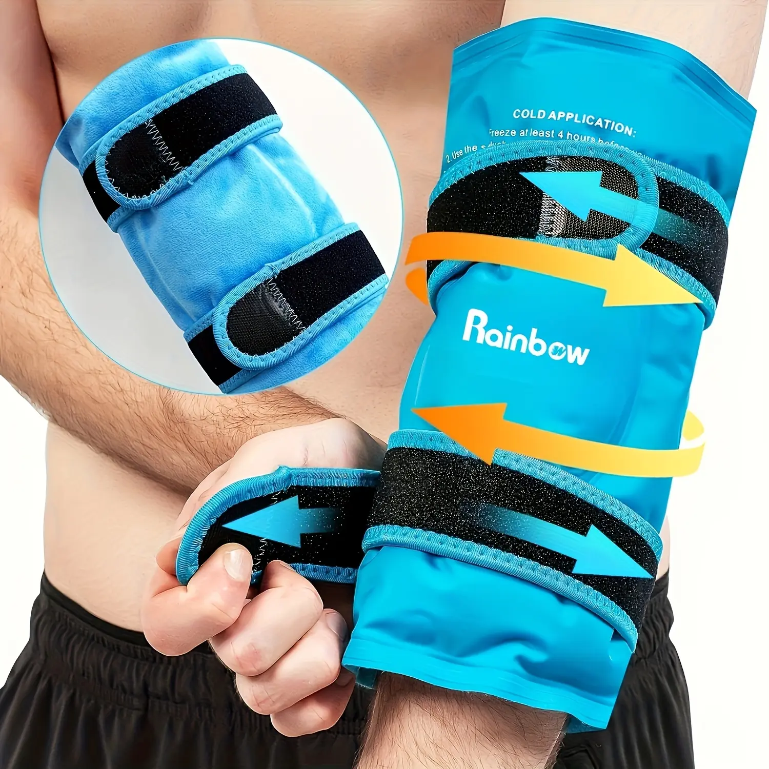Women's S/M Elbow Guard Ice Pack - Hot & Cold Compress Gel Pack for Tennis Elbow