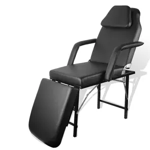 Portable Tattoo Chair, Adjustable Massage Facial Table Bed, 73 Inch Massage Tattoo Chair for Salon Beauty Spa, Folding Spa Bed Table with Carry Case, Black