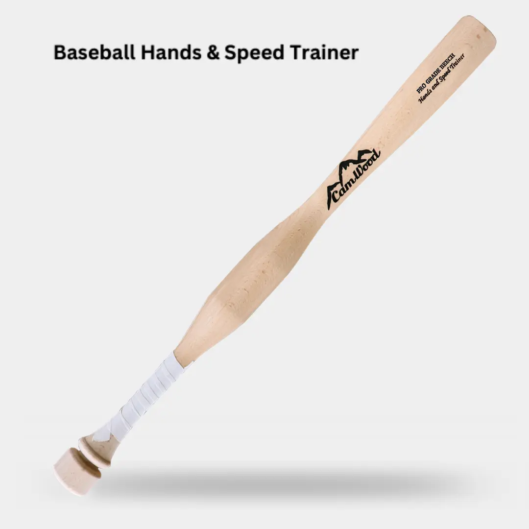 CamWood Baseball Hands & Speed Trainer – Wood Training Bat for Bat Speed, Exit Velocity & Swing Mechanics, Youth and Adult Sizes 26-34 in