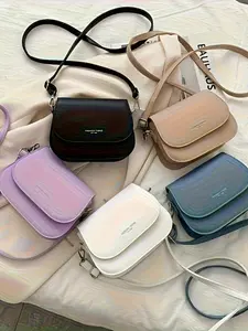 Candy Color Multifunctional Shoulder Bag, Fashionable Small Fresh High-Value Saddle Bag, Crossbody Commuter Bag, Multiple Colors Available, Crossbody Bags, Fashionable Casual Bag