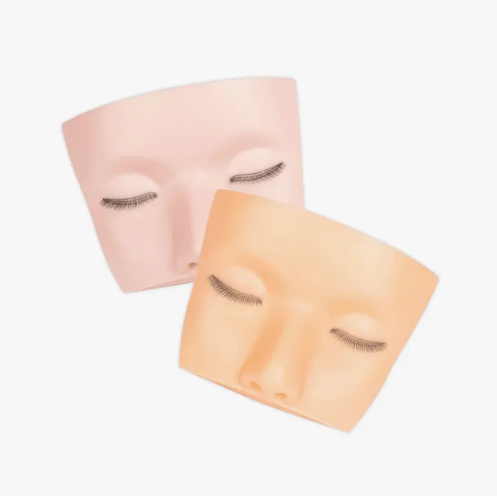 Mannequin Head With Three Layer Lashes For Lash Extensions white Mannequin Head With Three Layer Lashes For Lash Extensions white