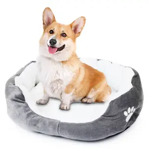 EWASWON Dog Bed for Small Dogs, Cozy Calming Pet Bed for Dogs Cats, Anti-Anxiety, Non-Slip and Machine Washable, Perfect for Home, Indoor/Outdoor Use EWASON