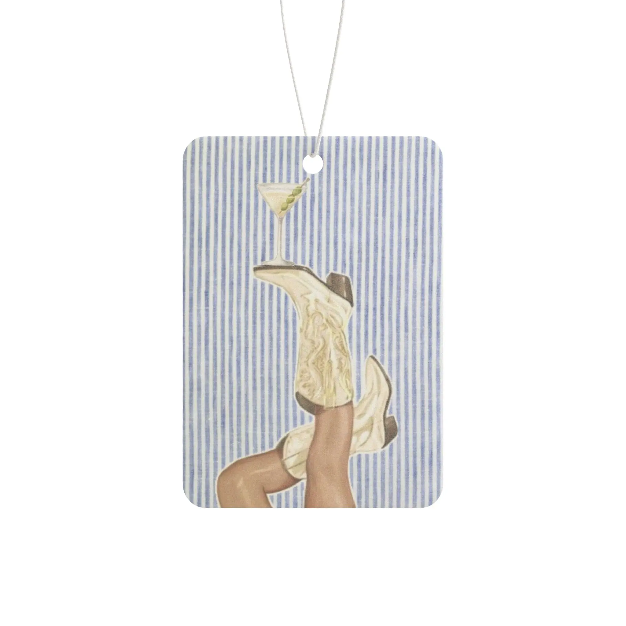 3pcs Rainbow Summer Blue Cowgirl Love Martini Cowgirl Boot Girl Freshie Car Air Freshener Hanging Car Decoration