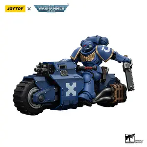 JOYTOY Warhammer 40K Space Marines Ultramarines Outriders Brother Catonus & Black Templars Outriders Brother Valtus 1/18 Limited Edition Action Figure Model