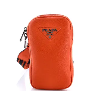 Pre-owned PRADA material Messenger Bags Flou Phone Crossbody Vitello Daino by Rebag