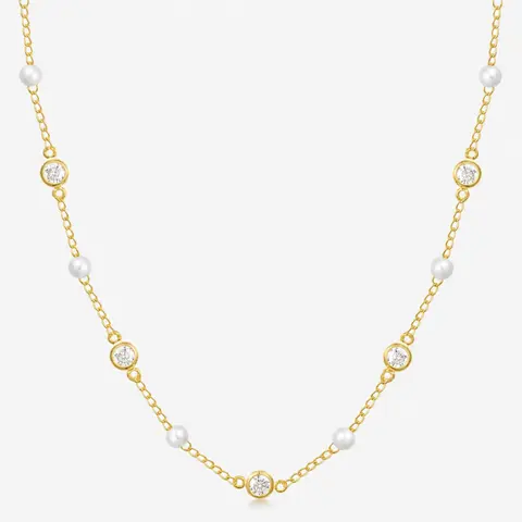 EVRY JEWELS Gold or Silver Plated Women's Hypoallergenic Dreamy Necklace