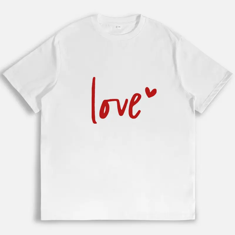 Love Graphic Tee Minimalist Heart Themed T Shirt Casual Daily Wear Gift For Couples Stylish Love Apparel Trendy Minimalist Graphic Tee For Women Romantic Valentine Shirt Cute Love Shirt