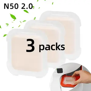 3-Piece N50 2.0 Cat Litter Box Replacement Air Filter, Self-Cleaning Odor Control Blocks, Aroma Filters for Automatic Cat Sand Boxes, Odor Destroyer, Odor Eliminator