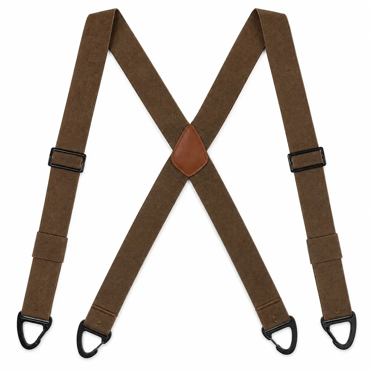 HAILTH Men's Tactical Work Suspenders with Aviation-Grade Aluminum Hooks, Adjustable Heavy Duty Elastic Braces for Belt Loops