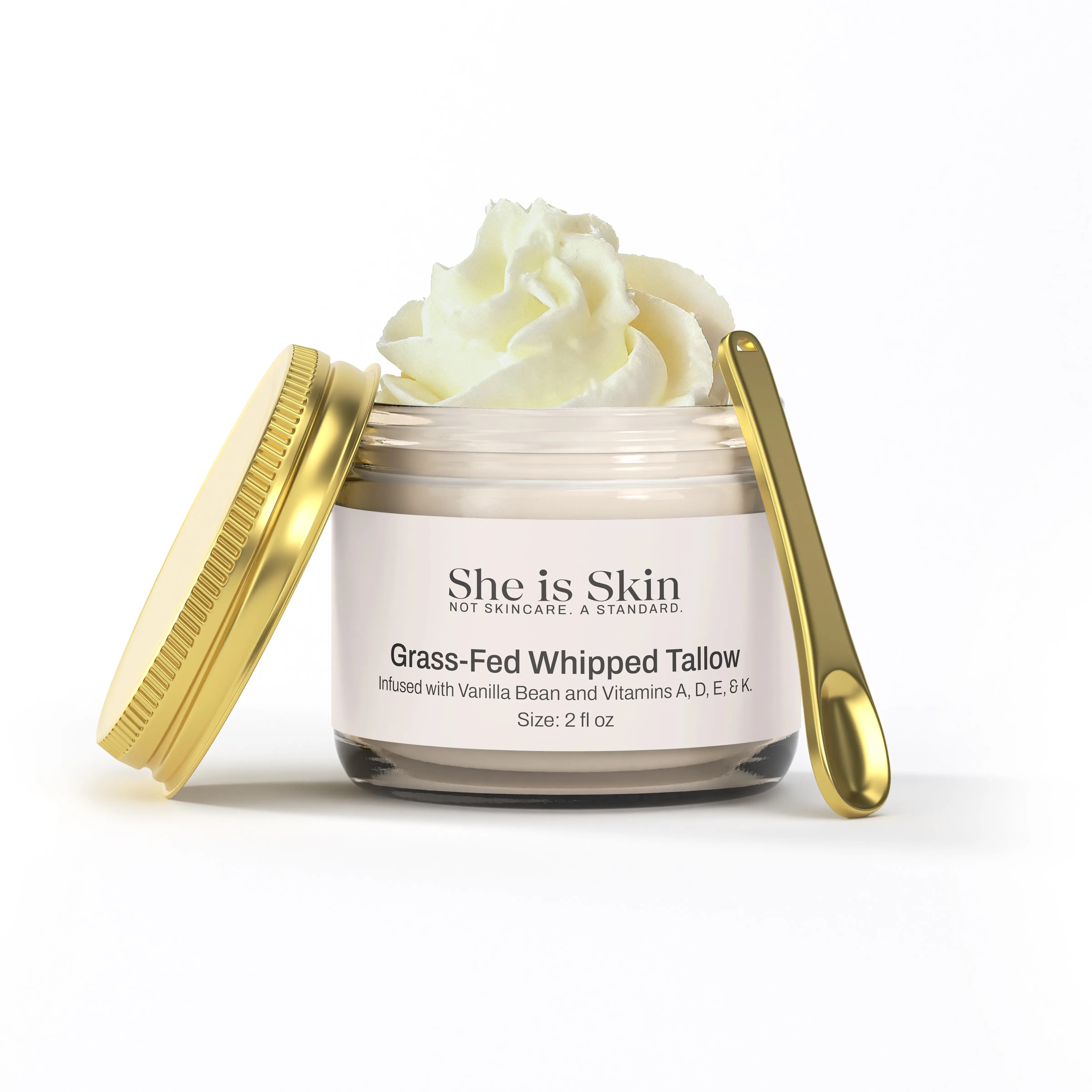 Grass-Fed Whipped Tallow Skincare Moisturizer