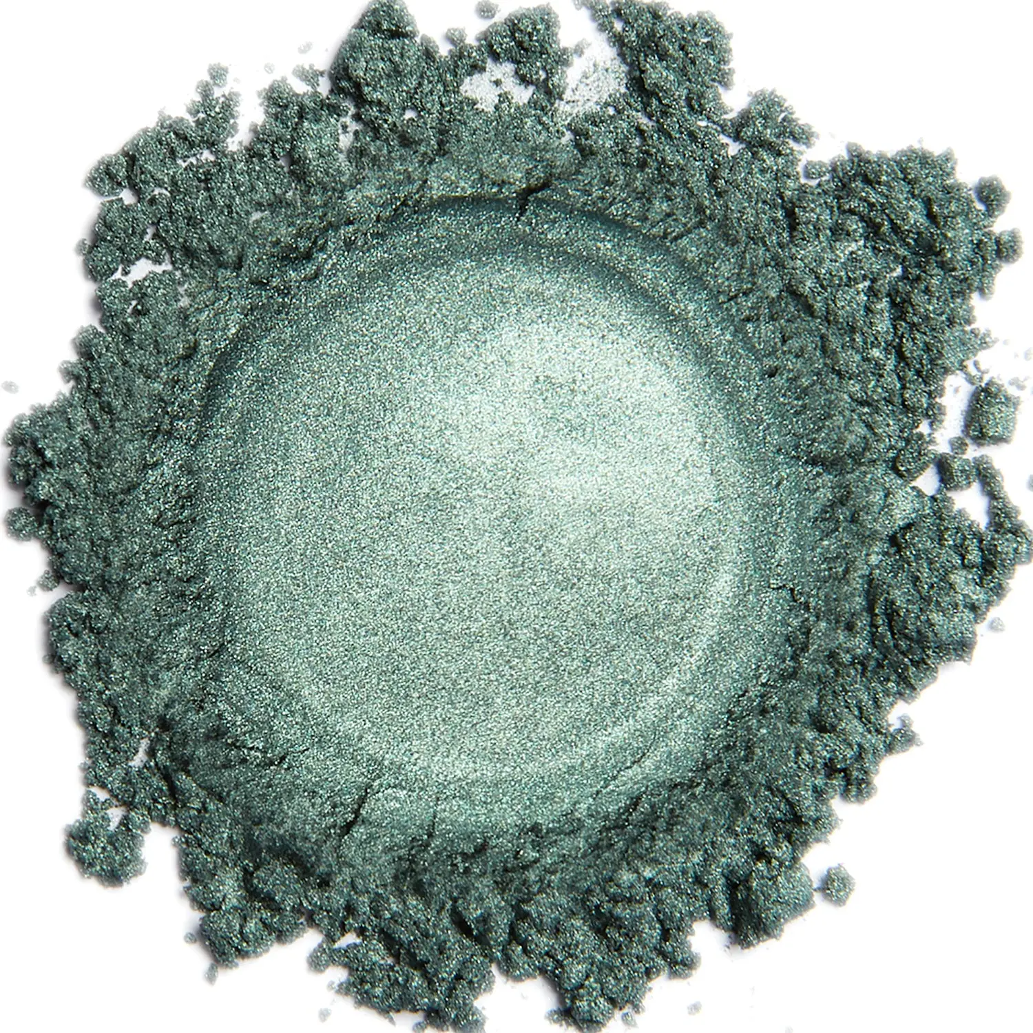 Mineral Eyeshadow, Emerald Green Frost Cosmetic Makeup with Highly Pigmented Shimmer, Long-Lasting Wear